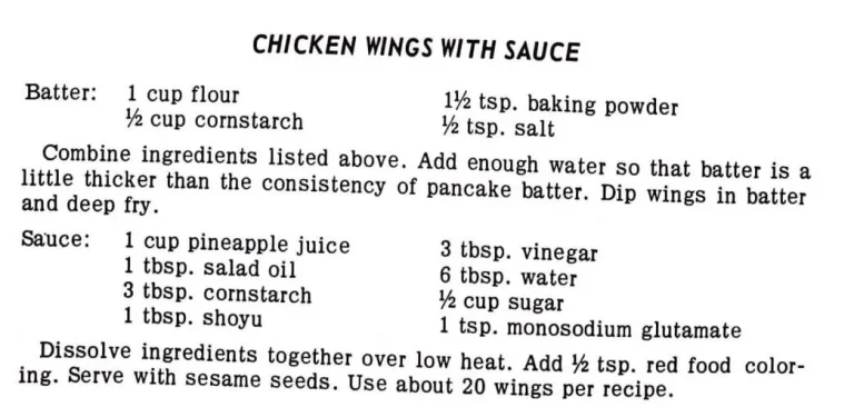 Chicken Wings With Sauce