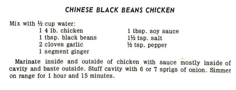 Chinese Black Beans Chicken