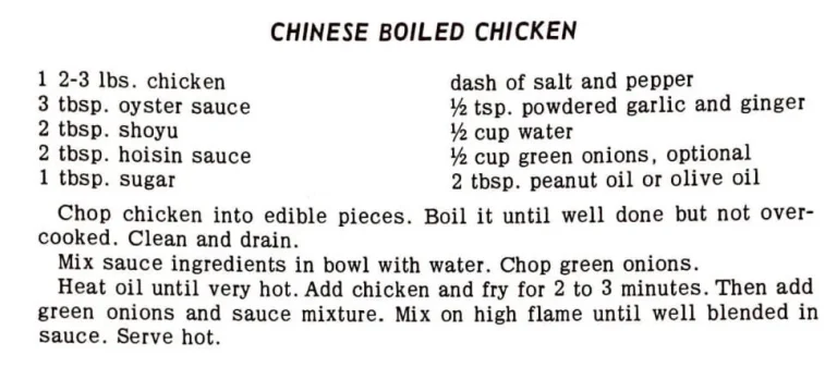 Chinese Boiled Chicken