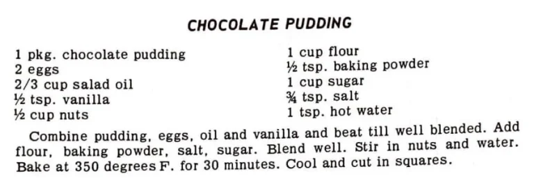 Chocolate Pudding #2