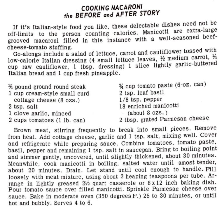 Cooking Macaroni – the Before and After Story