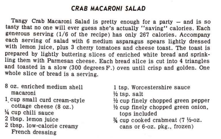 Crab Macaroni Salad