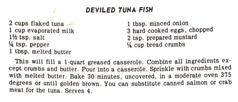 Deviled Tuna Fish