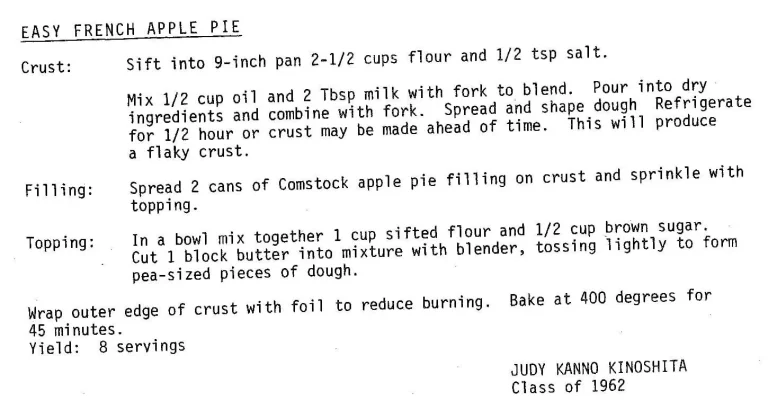 Easy French Apple Pie