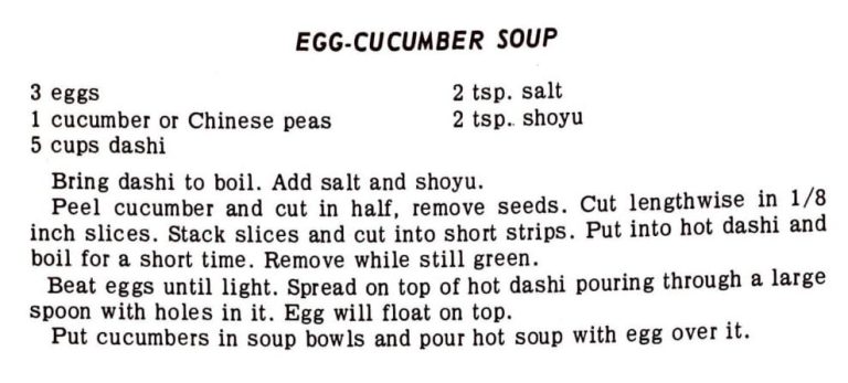 Egg-Cucumber Soup