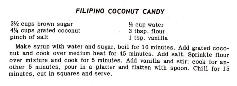 Filipino Coconut Candy