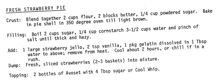 Fresh Strawberry Pie