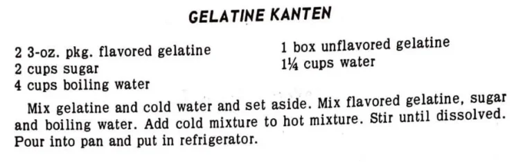 Gelatine Kanten