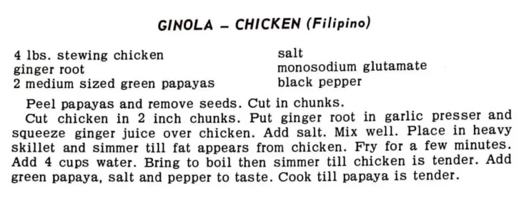 Ginola – Chicken (Filipino)