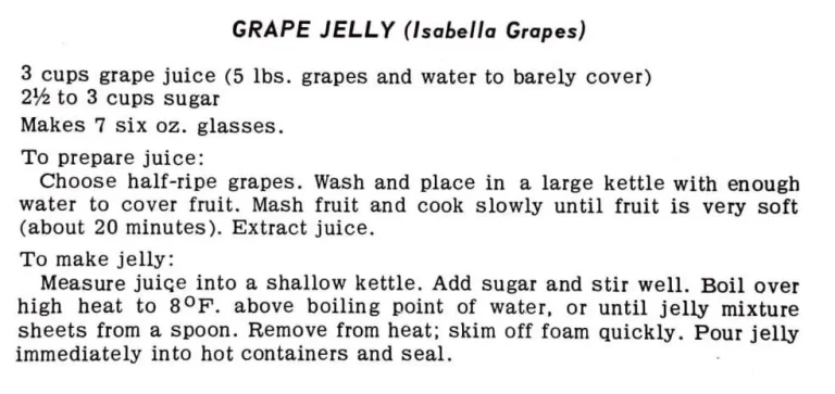 Grape Jelly (Isabella Grapes)