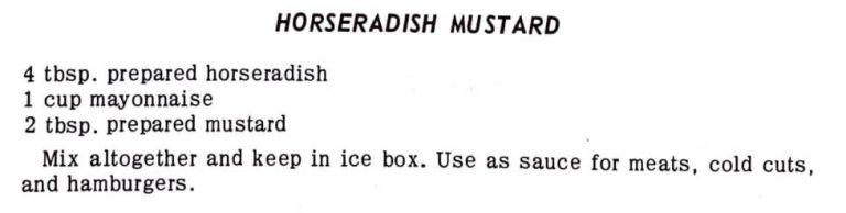 Horseradish Mustard