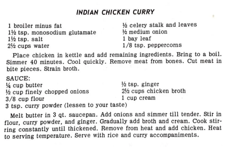 Indian Chicken Curry