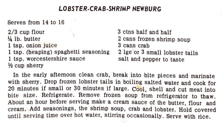 Lobster-Crab-Shrimp Newburg