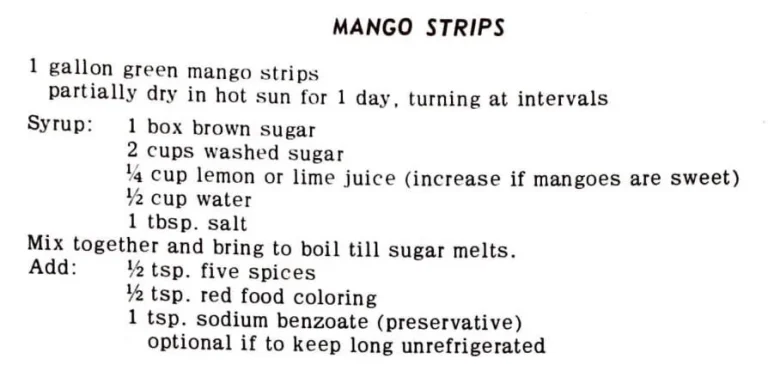 Mango Strips