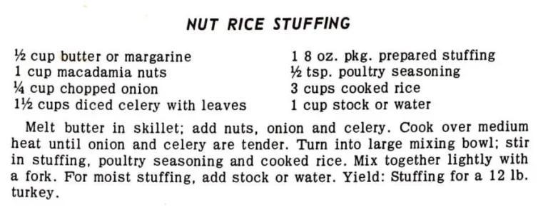Nut Rice Stuffing