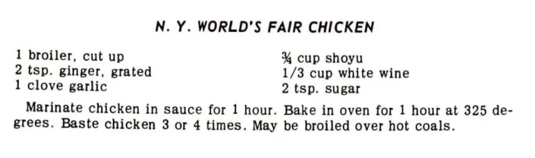 N.Y. World’s Fair Chicken