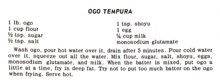 Ogo Tempura