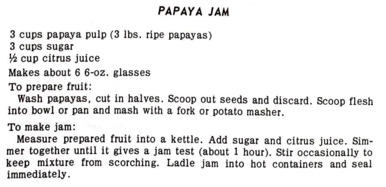 Papaya Jam