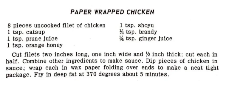 Paper Wrapped Chicken