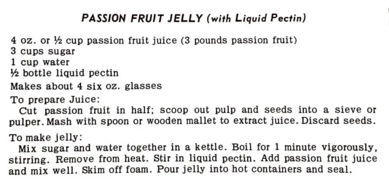Passion Fruit Jelly (With Liquid Pectin)