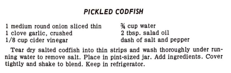 Pickled Codfish