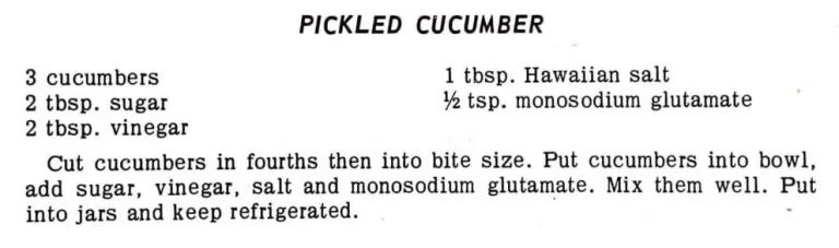 Pickled Cucumber