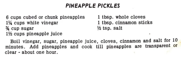 Pineapple Pickles
