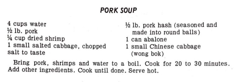 Pork Soup