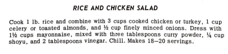 Rice and Chicken Salad