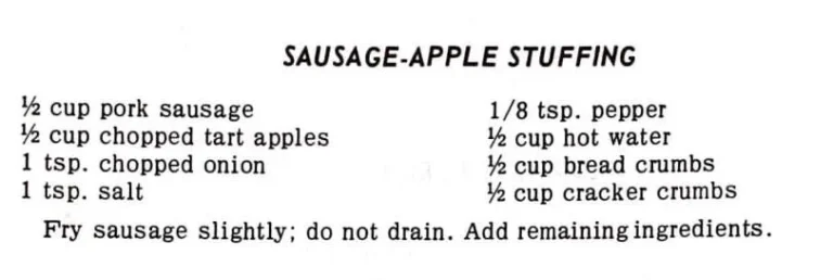 Sausage-Apple Stuffing
