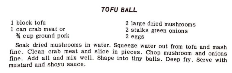 Tofu Ball