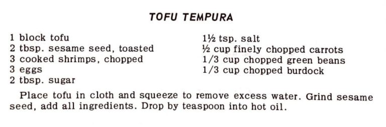 Tofu Tempura