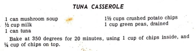Tuna Casserole