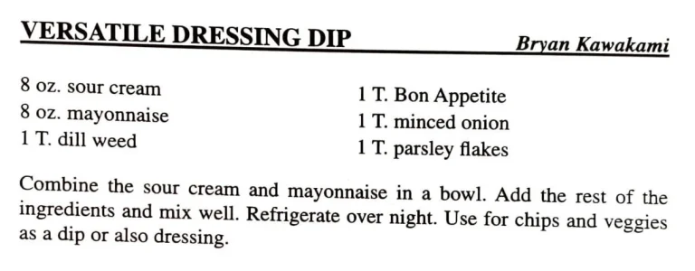 Versatile Dressing Dip