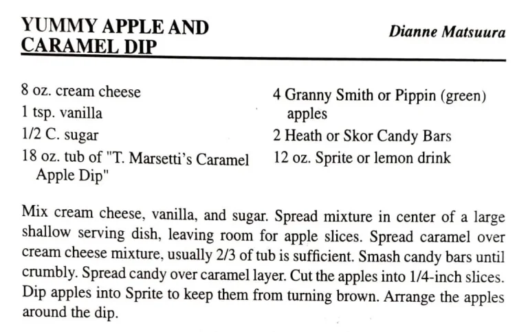 Yummy Apple and Caramel Dip