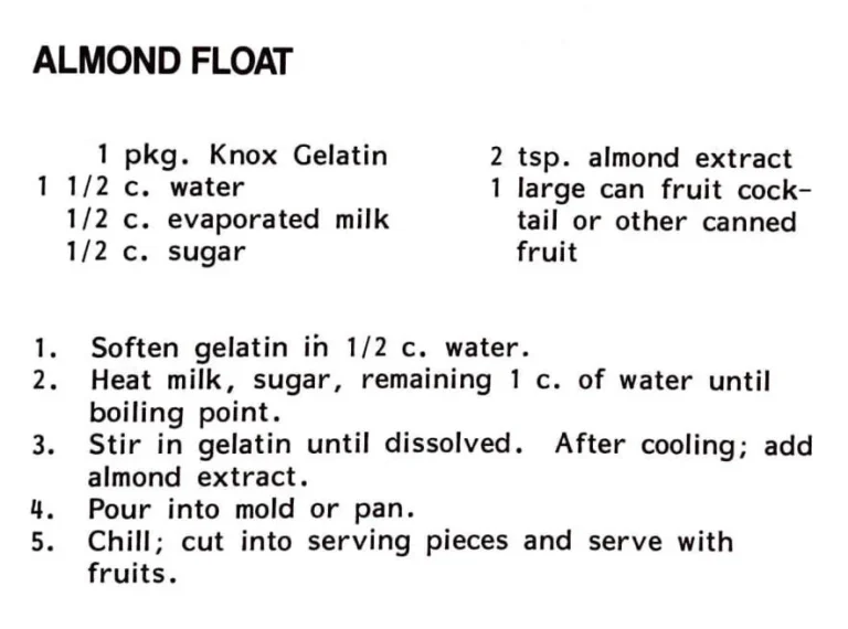 Almond Float