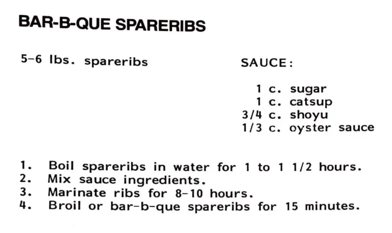 Bar-B-Que Spareribs