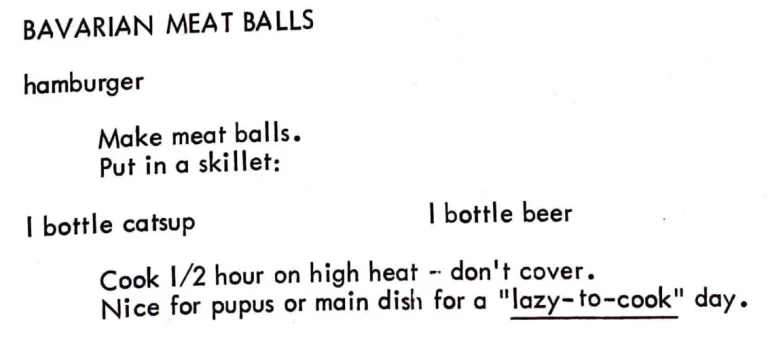 Bavarian Meat Balls