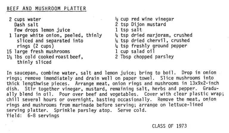 Beef and Mushroom Platter