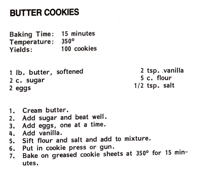 Butter Cookies