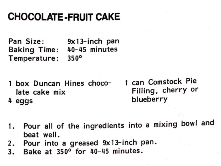 Chocolate-Fruit Cake