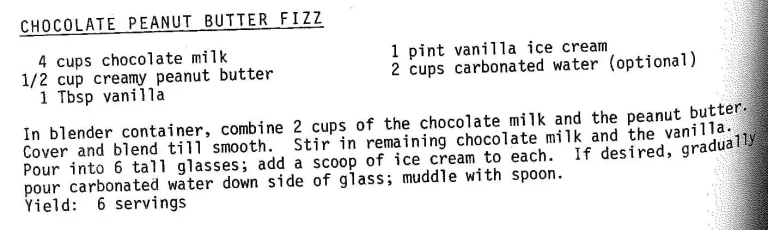 Chocolate Peanut Butter Fizz