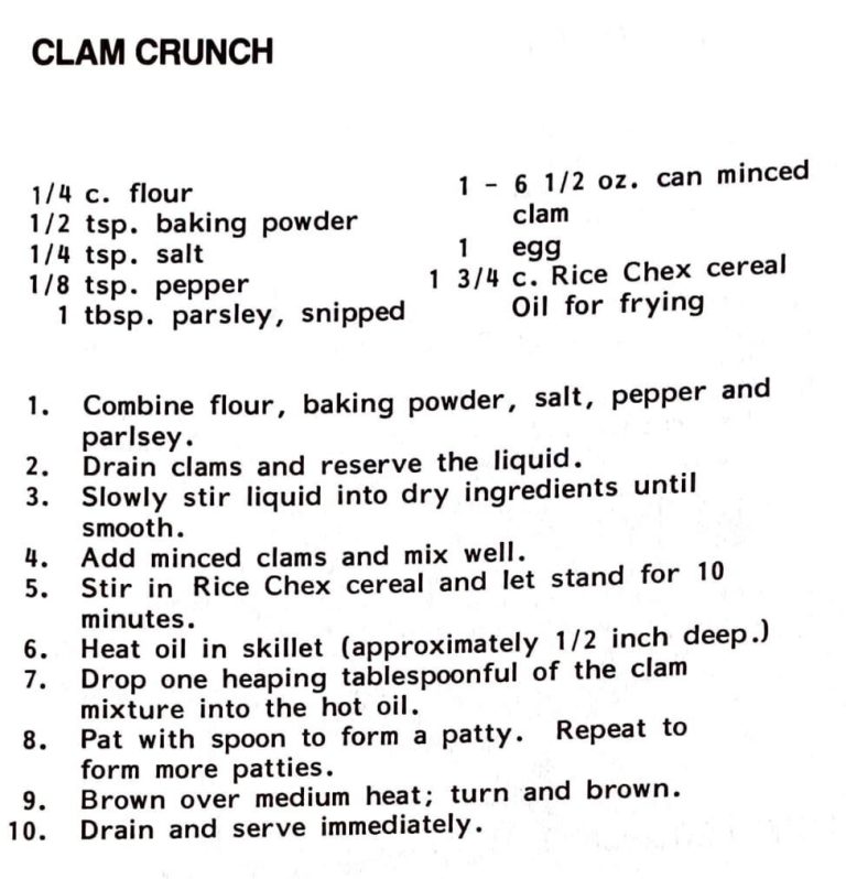 Clam Crunch