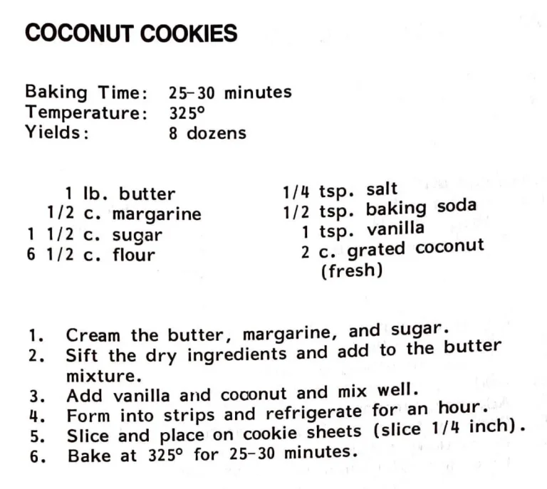 Coconut Cookies