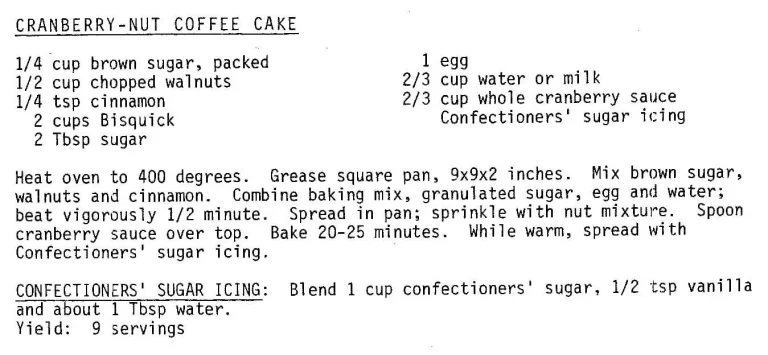 Cranberry-Nut Coffee Cake