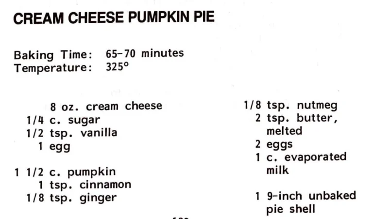 Cream Cheese Pumpkin Pie