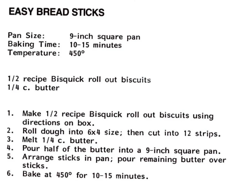 Easy Bread Sticks