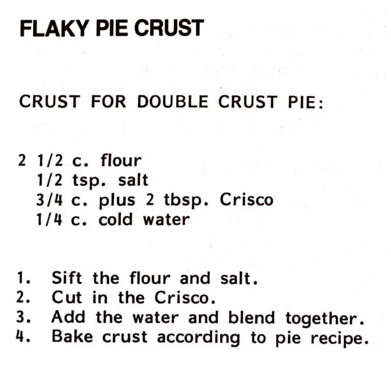 Flaky Pie Crust
