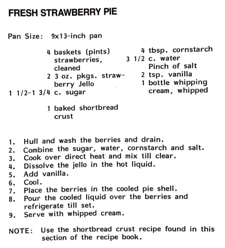 Fresh Strawberry Pie