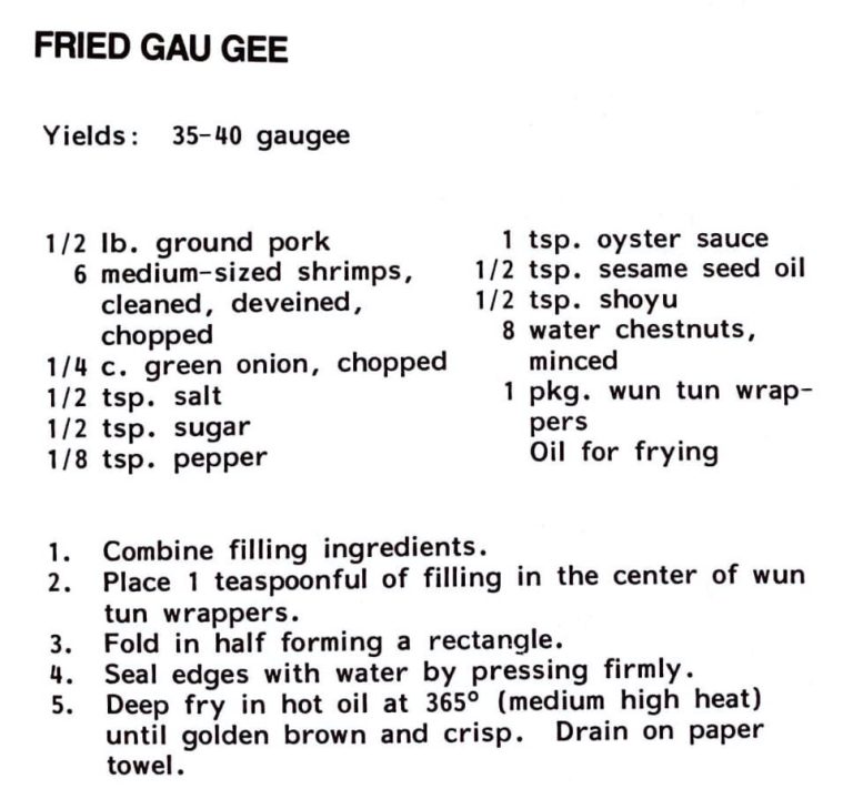 Fried Gau Gee